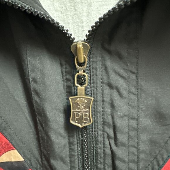 Vintage Pebble Beach ProAm Golf Windbreaker Bomber Style Jacket L Abstract AOP - Picture 3 of 5